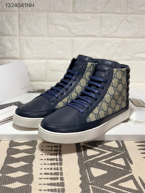 mens blue gucci shoes|navy blue Gucci shoes.